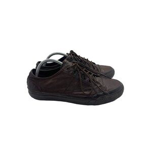 Frye Greene Sneakers Lace Up Shoes Mens Sz 9 Dark Brown Leather Athletic 3481140